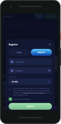Marvel kasino registrace